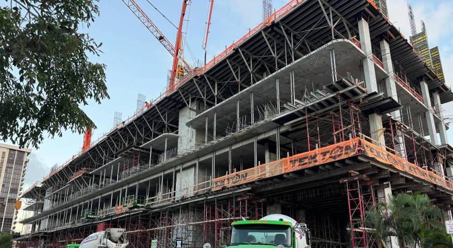 Miami vacation property under construction